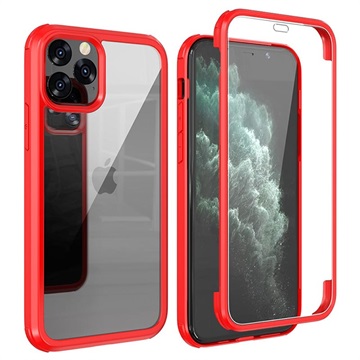Shine&Protect 360 iPhone 11 Pro Hybrid Hülle - Rot / Durchsichtig
