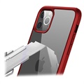 Shine&Protect 360 iPhone 11 Pro Hybrid Hülle - Rot / Durchsichtig