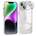 iPhone 14 Stoßdämpfende Hybrid Hülle mit Kameraschutz