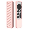 Stoßfest Apple TV Siri Remote Silikonhülle - Rosa
