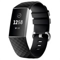 Fitbit Charge 3 Silikonarmband mit Anschlüssen - Schwarz