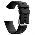 Fitbit Charge 3 Silikonarmband mit Anschlüssen - Schwarz