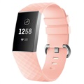 Fitbit Charge 3 Silikonarmband mit Anschlüssen - Rosa