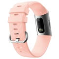 Fitbit Charge 3 Silikonarmband mit Anschlüssen - Rosa