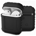 AirPods / AirPods 2 Silikonhülle - Shockproof Armor - Schwarz