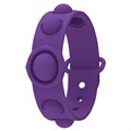Silikon Pop It Armband für Kinder und Erwachsene - Purpur