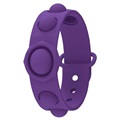 Silikon Pop It Armband für Kinder und Erwachsene - Purpur