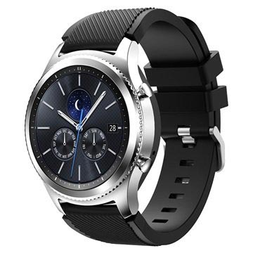 Samsung Gear S3 Silicone Sport Armband - Schwarz