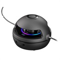 Springseilmaschine mit Bluetooth-Lautsprecher und LED-Licht - Schwarz