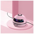 Springseilmaschine mit Bluetooth-Lautsprecher und LED-Licht - Rosa
