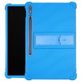 Slide-Out Series Samsung Galaxy Tab S7+/S8+ Silikonhülle - Blau