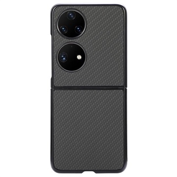 Huawei P50 Pocket Slim Cover - Karbonfaser - Schwarz