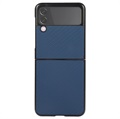 Samsung Galaxy Z Flip3 5G Slim Cover - Karbonfaser - Blau