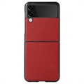Samsung Galaxy Z Flip3 5G Slim Cover - Echtleder - Rot