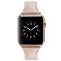 Apple Watch Series 7/SE/6/5/4/3/2/1 Schmales Lederband - 45mm/44mm/42mm - Rosa