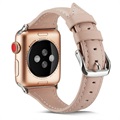 Apple Watch Series 7/SE/6/5/4/3/2/1 Schmales Lederband - 45mm/44mm/42mm - Rosa