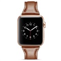 Apple Watch Series 7/SE/6/5/4/3/2/1 Schmales Lederband - 41mm/40mm/38mm - Kaffee