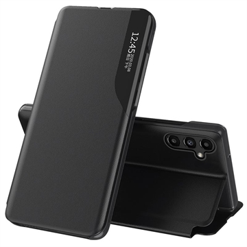 Samsung Galaxy A14/A14 5G Smart Clear View Flip Case - Schwarz