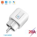 Smart Plug 16A/20A WiFi Steckdose Steckdose für Amazon Alexa Google Assistant - Weiß/EU Stecker/20A