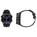 Smartwatch mit TWS Ohrhörer JM06 - Silikonband - Schwarz