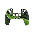 Weiche Silikon-Schutzhülle für PS5 Controller - Camouflage Grün