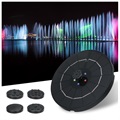 Solar-Brunnenpumpe mit 5 Bunten LED-Lichtern