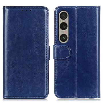 Sony Xperia 1 VI Wallet Schutzhülle mit Magnetverschluss - dunkelblau