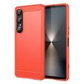 Sony Xperia 1 VII Gebürstete TPU Hülle - Karbonfaser