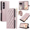 Sony Xperia 1 VII Luxus Gesteppte Wallet Hülle