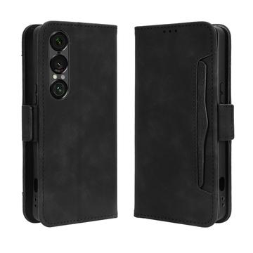 Sony Xperia 1 VII Kartenetui mit Geldbörse - Schwarz