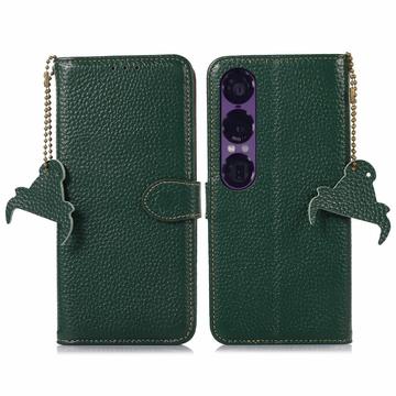 Sony Xperia 1 VII Lederhülle mit Geldbörse mit RFID