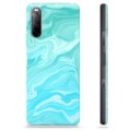 Sony Xperia 10 III TPU Hülle - Blauer Marmor