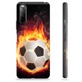 Sony Xperia 10 III TPU Hülle - Fußball Flamme