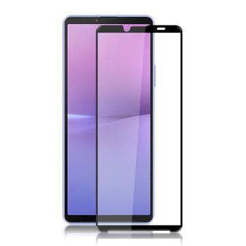 Sony Xperia 10 V Mocolo Flächendeckender Panzerglas - 9H - Schwarz Rand