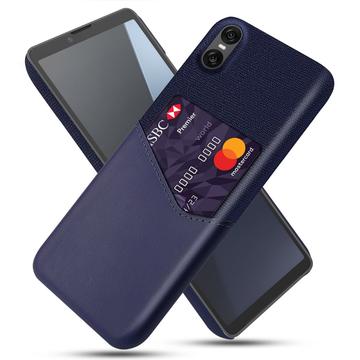 Sony Xperia 10 VII KSQ Hülle mit Kartenhalter - Blau