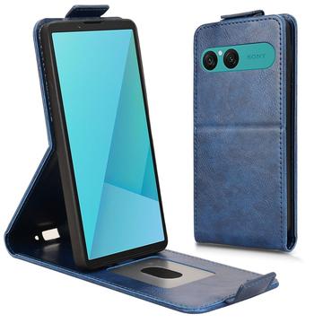 Sony Xperia 10 VII Vertikal Flip Hülle mit Ständer