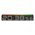 Sound-Reaktive LED-Rhythmusuhr mit RGB - 30cm - Schwarz