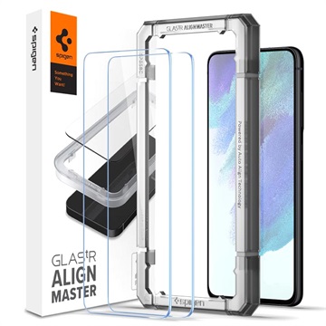 Spigen Glas.tR AlignMaster Samsung Galaxy S21 FE 5G Panzerglas - 2 Stk.