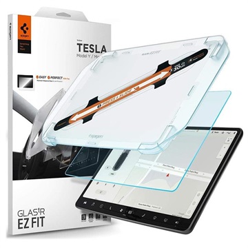 Spigen Glas.tR Ez Fit Tesla Model Y/3 Panzerglas - Anti-Blendung