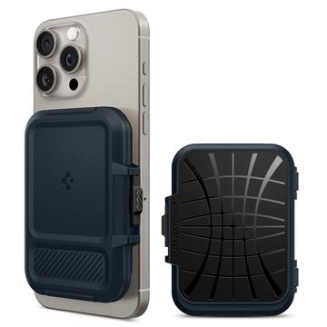 Spigen Lock Fit MagSafe Geldbörse und Kartenhalter - Metall Schiefer