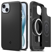 iPhone 15 Plus Spigen Mag Armor Hybrid Hülle - Mattschwarz