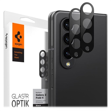 Spigen Optik.tR Samsung Galaxy Z Fold4 5G Kameraobjektiv Panzerglas - Schwarz