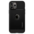 Spigen Rugged Armor iPhone 12/12 Pro Hülle - Schwarz