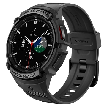 Samsung Galaxy Watch6 Classic Spigen Rugged Armor Pro TPU Hülle - 47mm - Schwarz