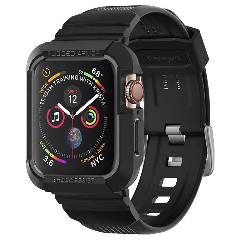 Spigen Rugged Armor Pro Apple Watch 7/SE/6/5/4 TPU Hülle - 44mm/45mm