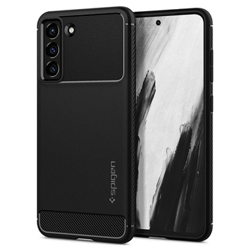 Spigen Rugged Armor Samsung Galaxy S21 FE 5G TPU Hülle - Schwarz