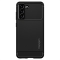 Spigen Rugged Armor Samsung Galaxy S21 FE 5G TPU Hülle - Schwarz