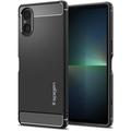 Sony Xperia 5 V Spigen Rugged Armor TPU Hülle - Schwarz