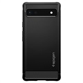 Spigen Rugged Armor Google Pixel 6a TPU Hülle - Schwarz