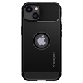 Spigen Rugged Armor iPhone 13 TPU Hülle - Schwarz